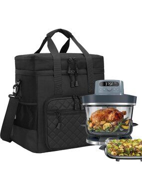 Insulated Air Fryer Carrying Bag for 6 Qt & 2.5 Qt Glass Containers